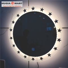 Gương Tròn Led Thiết Kế Theo Mẫu Vòng Ngôi Sao