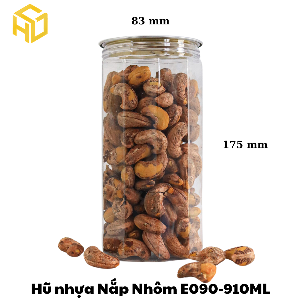 Hũ Nhựa Nắp Nhôm | Hũ Nhựa E090-910ML