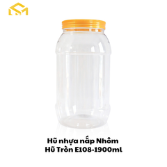 Hũ Nhựa Nắp Nhôm | Hũ Tròn E108-1900ml