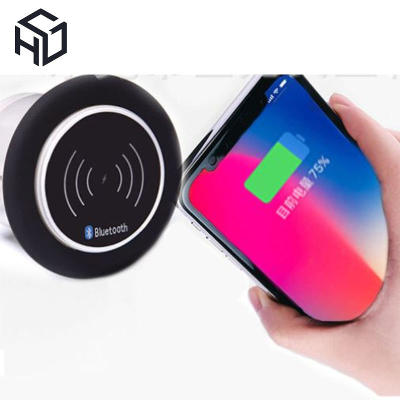 (PKNT-024) Loa Bluetooth Tích Hợp Sạc Không Dây, Sạc USB Type A, Loa Sub 2.1|Phụ kiện nội thất thông minh