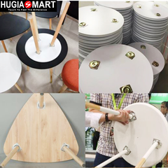 (PKNT-035) Bass Lục Giác 12 Độ Đen, Trắng, Bạc – Giải Pháp Kết Nối Chân Gỗ Nội Thất Chắc Chắn