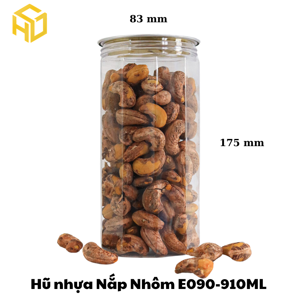 Hũ Nhựa Nắp Nhôm | Hũ Nhựa E090-910ML