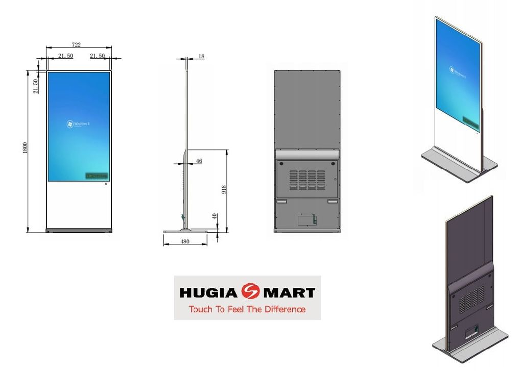 Màn Hình Quảng Cáo Đứng 55 INCH