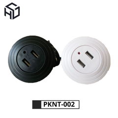 (PKNT-002) Ổ Cắm 2 USB Type A Âm Bàn Làm Việc |  phụ kiện nội thất thông minh | Ổ cắm USB gắn vào nội thất