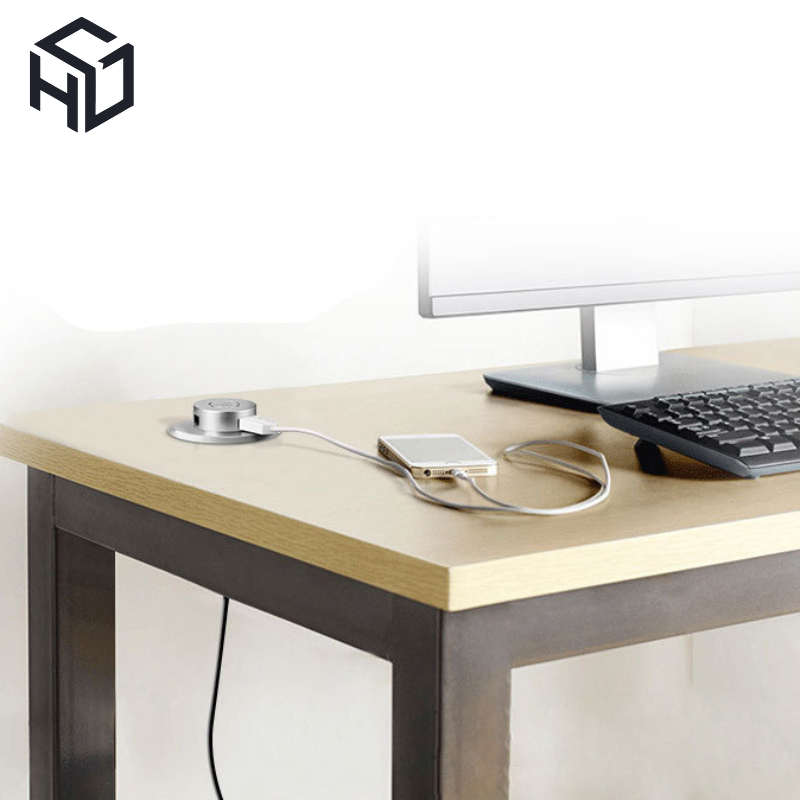(PKNT-003) Ổ Cắm Sạc USB Type C  nhấn nhã Gắn Bàn Làm Việc | phụ kiện nội thất thông minh | Ổ cắm USB gắn vào nội thất