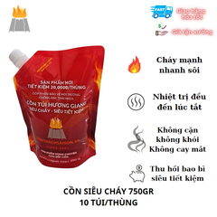 Cồn Túi Siêu Cháy Hương Giang - Túi 750gr