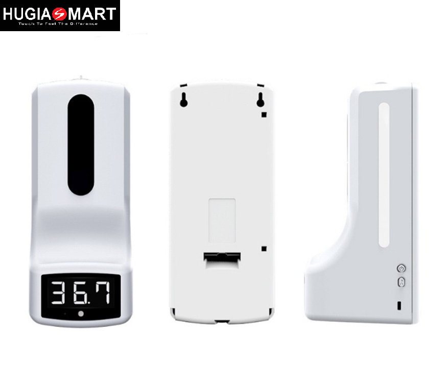 Máy sát khuẩn tự động ,máy đo thân nhiệt 2 trong 1 độ chính xác cao
