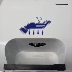 Kiosk tra cứu thông tin kết hợp đo thân nhiệt & sát khuẩn  Model MH215-WI