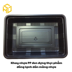 Máy đóng màng hộp nhựa | Máy dán hộp vuông thực phẩm đông lạnh | Máy dán miệng hộp thực phẩm