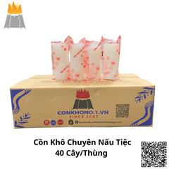 (CK01) Cồn Khô Chất Lượng Loại 1 Cháy Lâu Lửa Mạnh - Thùng 40 cây ( 4 viên) - 10 Kg