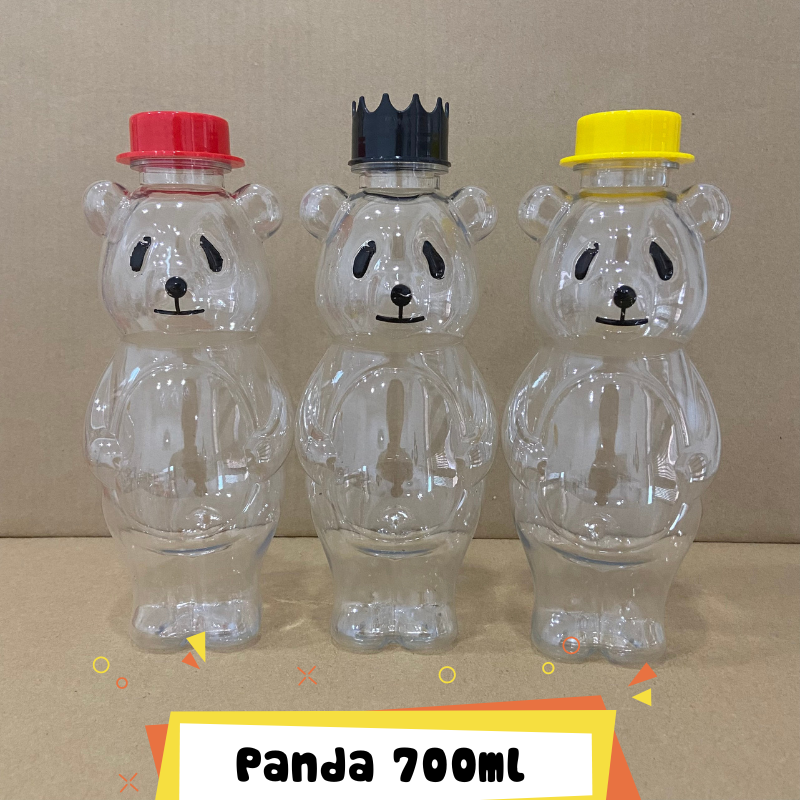 PANDA700 - Chai Nhựa PET Đựng Trà Sữa Hình Panda 700ml