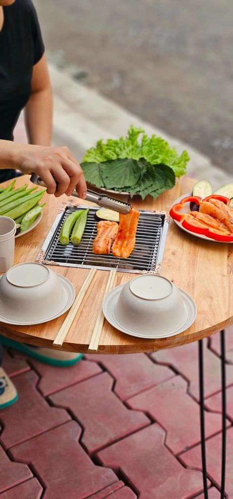 Bàn nướng BBQ gấp gọn D60 | Bàn nướng ngoài trời D60 gấp gọn tiện lợi mang đi du lịch