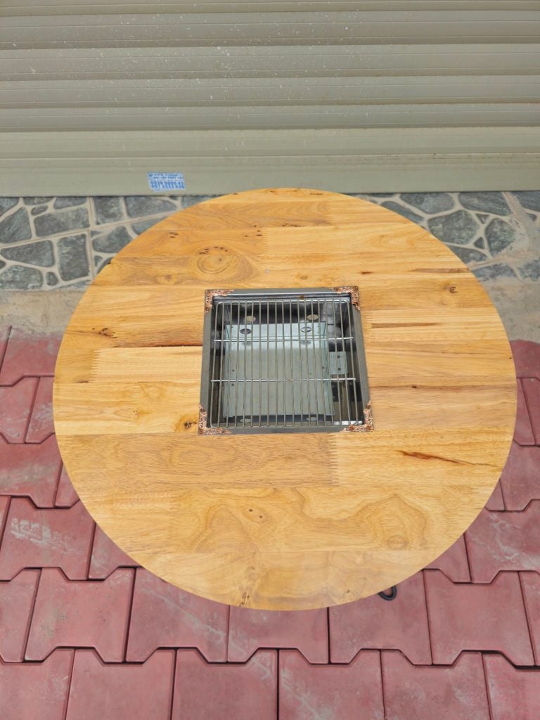 Bàn Nướng Than BBQ Gấp Gọn Tròn D60 - Tiện Lợi, Sang Trọng, An Toàn | Bàn Nướng BBQ Cao Cấp