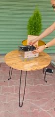 Bàn Nướng Than BBQ Gấp Gọn Tròn D60 - Tiện Lợi, Sang Trọng, An Toàn | Bàn Nướng BBQ Cao Cấp