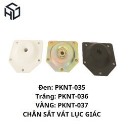 (PKNT-035) Bass Lục Giác 12 Độ Đen, Trắng, Bạc – Giải Pháp Kết Nối Chân Gỗ Nội Thất Chắc Chắn