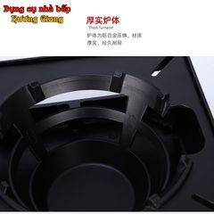 Bếp Cồn Hợp Kim Nhôm Đúc Nguyên Khối gồm 2 mảnh sơn đen chịu nhiệt GDNB-34