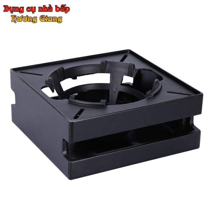 Bếp Cồn Hợp Kim Nhôm Đúc Nguyên Khối gồm 2 mảnh sơn đen chịu nhiệt GDNB-34