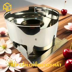 Bếp cồn chống cay mắt Hương Giang – Chuyên Dụng Lẩu Dê, Lẩu Bò, Tặng Kèm Vỉ Hấp Tiện lợi, bếp cồn chắn gió, siêu chắn gió bếp cồn, bếp lẩu cồn chuyên dụng, bếp cồn lẩu chuyên dụng