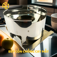Bếp cồn chống cay mắt Hương Giang – Chuyên Dụng Lẩu Dê, Lẩu Bò, Tặng Kèm Vỉ Hấp Tiện lợi, bếp cồn chắn gió, siêu chắn gió bếp cồn, bếp lẩu cồn chuyên dụng, bếp cồn lẩu chuyên dụng