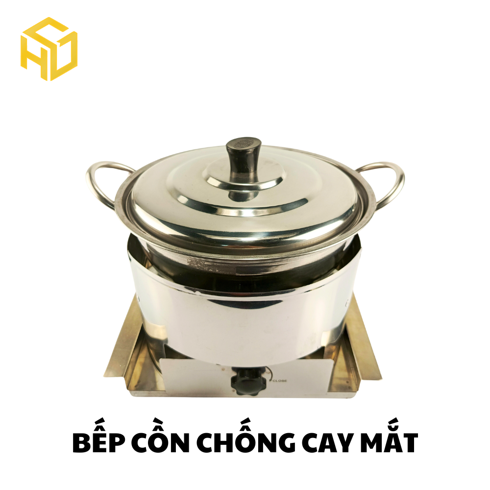 Bếp cồn chống cay mắt Hương Giang – Chuyên Dụng Lẩu Dê, Lẩu Bò, Tặng Kèm Vỉ Hấp Tiện lợi, bếp cồn chắn gió, siêu chắn gió bếp cồn, bếp lẩu cồn chuyên dụng, bếp cồn lẩu chuyên dụng