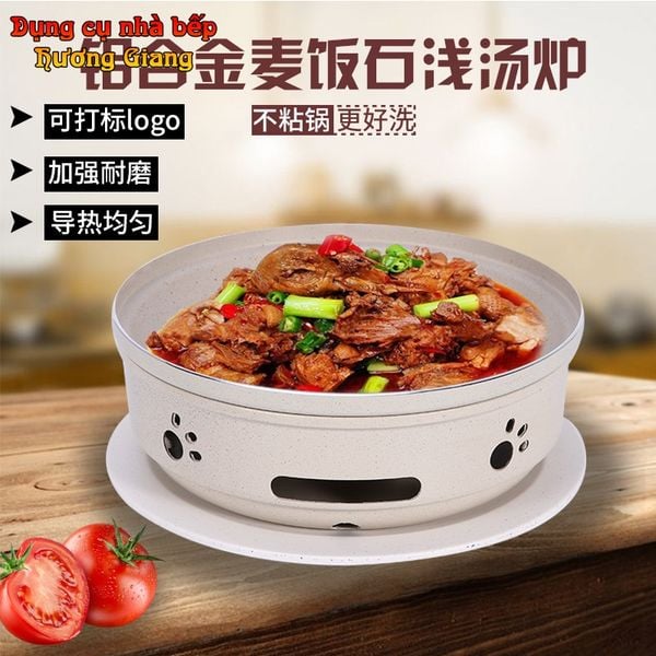 Thố Hâm Nóng Thức Ăn Hợp Kim Nhôm  Bằng Cồn & Nến GDNB-31