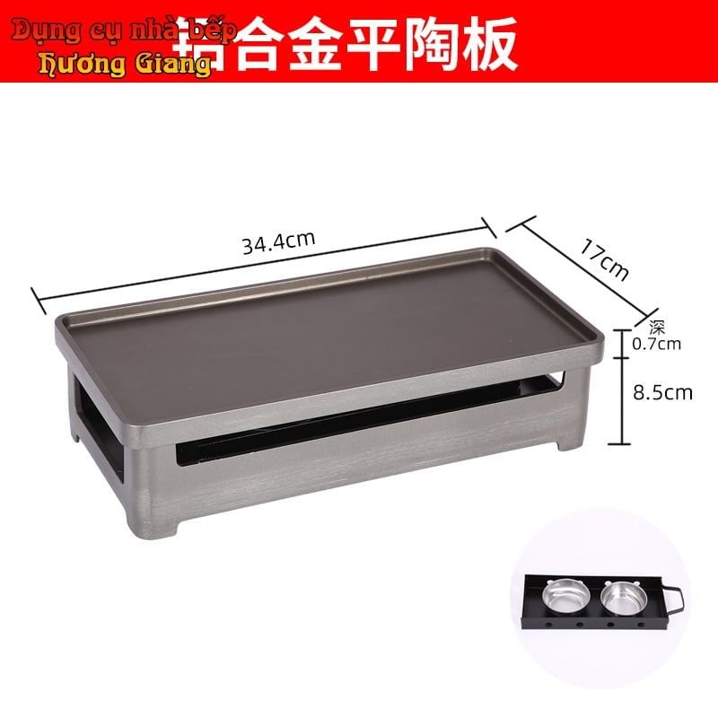 Bếp Nướng Cồn Chảo Nướng Hợp Kim Nhôm Phong Cách Hàn Quốc GDNB-11