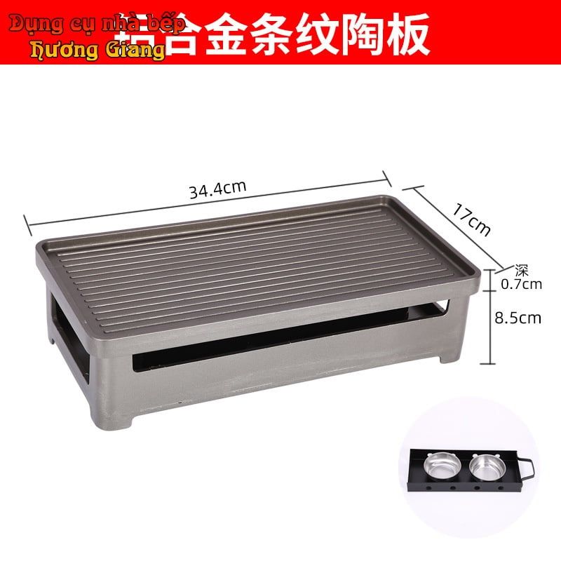 Bếp Nướng Cồn Chảo Nướng Hợp Kim Nhôm Phong Cách Hàn Quốc GDNB-11