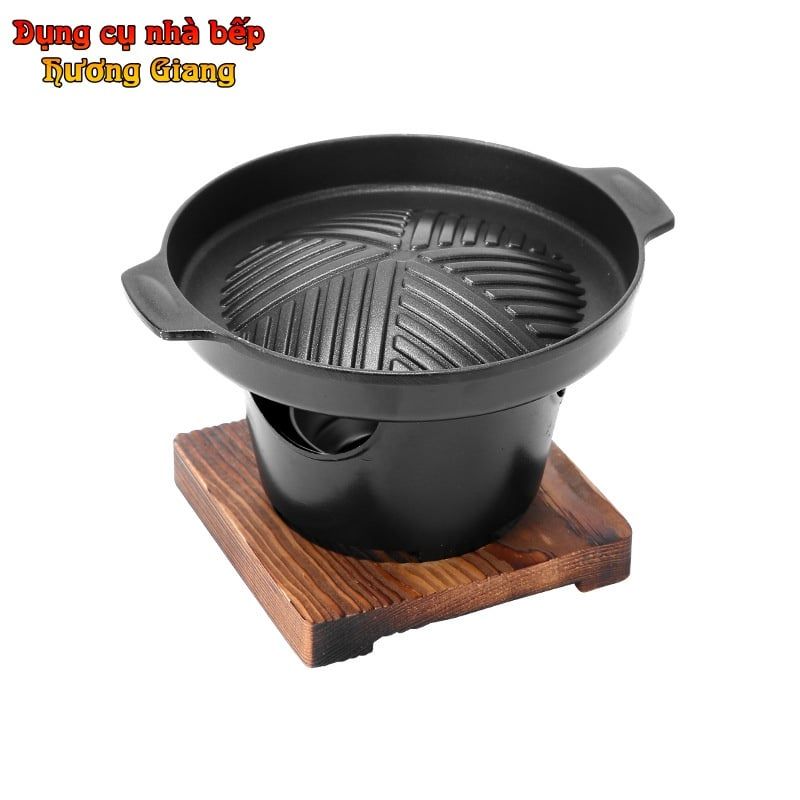 chảo Nướng kèm bếp  Cồn Mini Phong Cách Nhật Bản GDNB-23