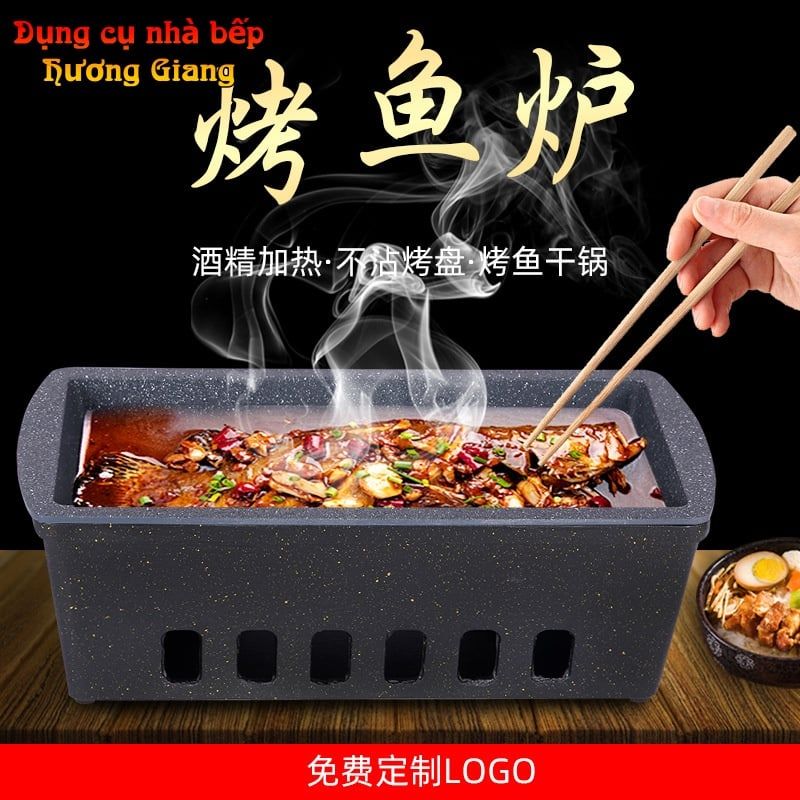 Bếp Nướng tại bàn bằng Cồn hoặc Than Hoa Kiểu Nhật GDNB-19