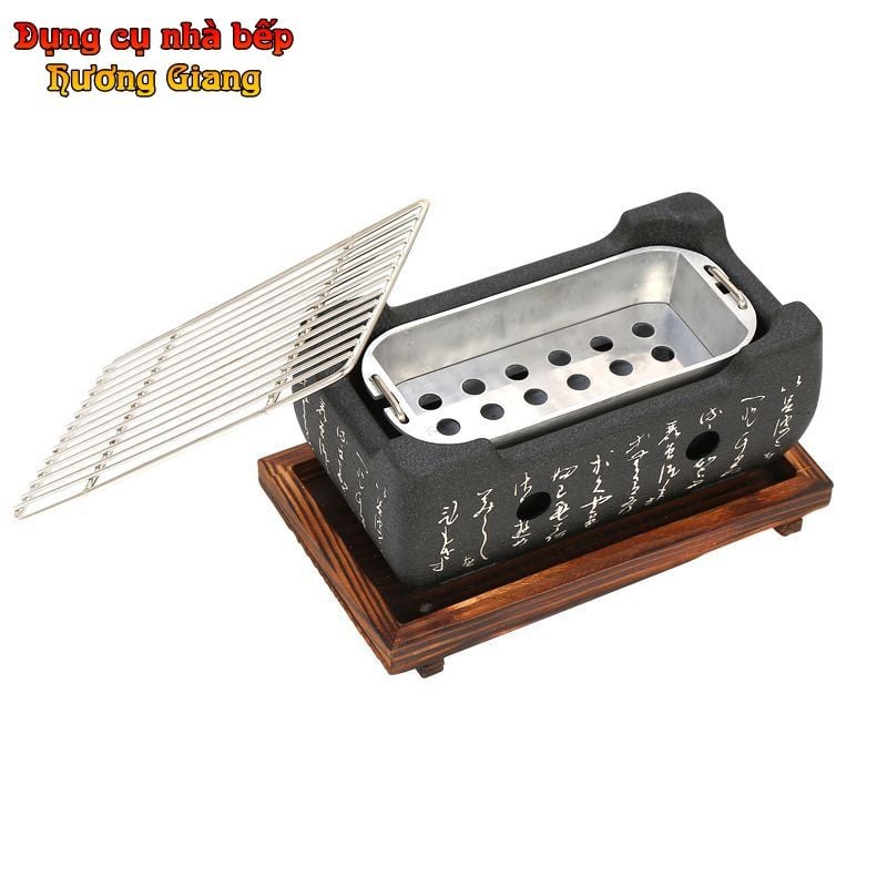 Bếp Nướng mini Nhật Bản ,Lò Nướng Đúc Hợp Kim Nhôm phong cách nhật bản GDNB-38