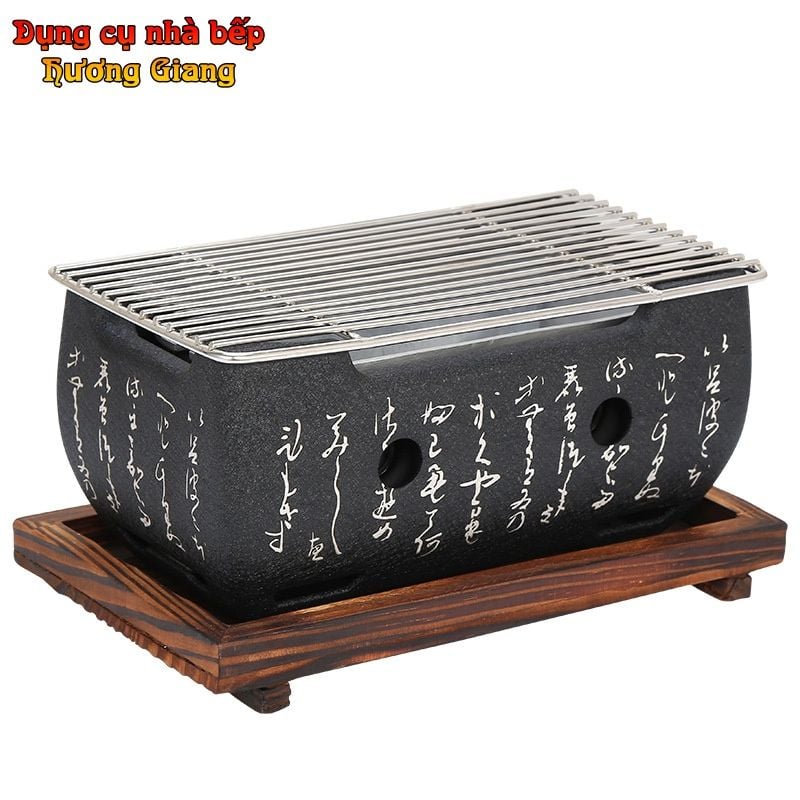 Bếp Nướng mini Nhật Bản ,Lò Nướng Đúc Hợp Kim Nhôm phong cách nhật bản GDNB-38
