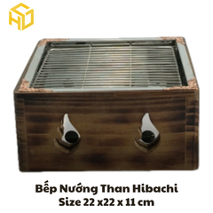 Bếp Nướng BBQ Cao Cấp | bếp nướng than mini | bếp nướng than inox bọc gỗ