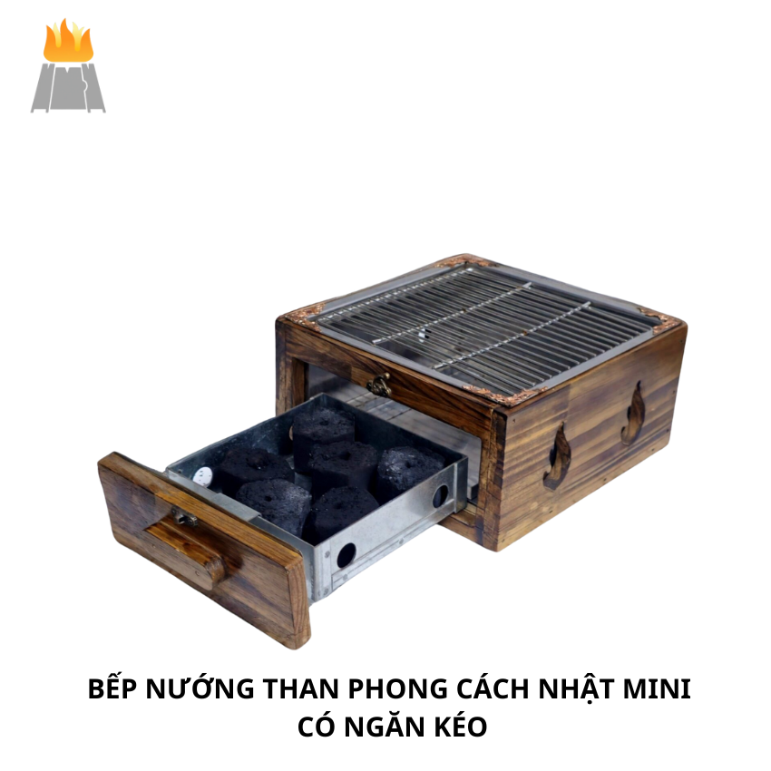 Bếp Nướng Than Phong Cách Nhật Size Mini - Tiện Lợi, An Toàn, Đẳng Cấp | Bếp Nướng BBQ Cao Cấp