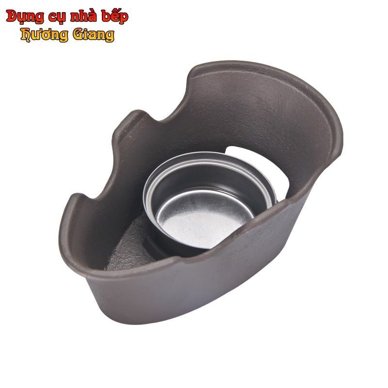 Bộ Bếp Cồn Chảo Hợp Kim Nhôm Hình bình Hồ Lô & cái bình cổ GDNB-32