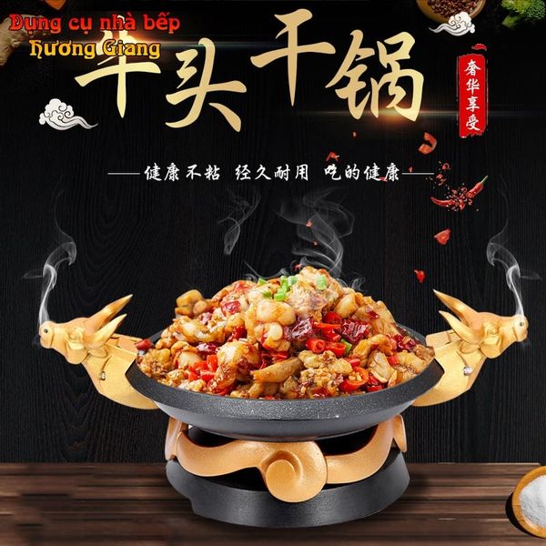 Bộ Chảo Bếp Cồn Hợp Kim Nhôm Ngưu Ma Vương GDNB-10
