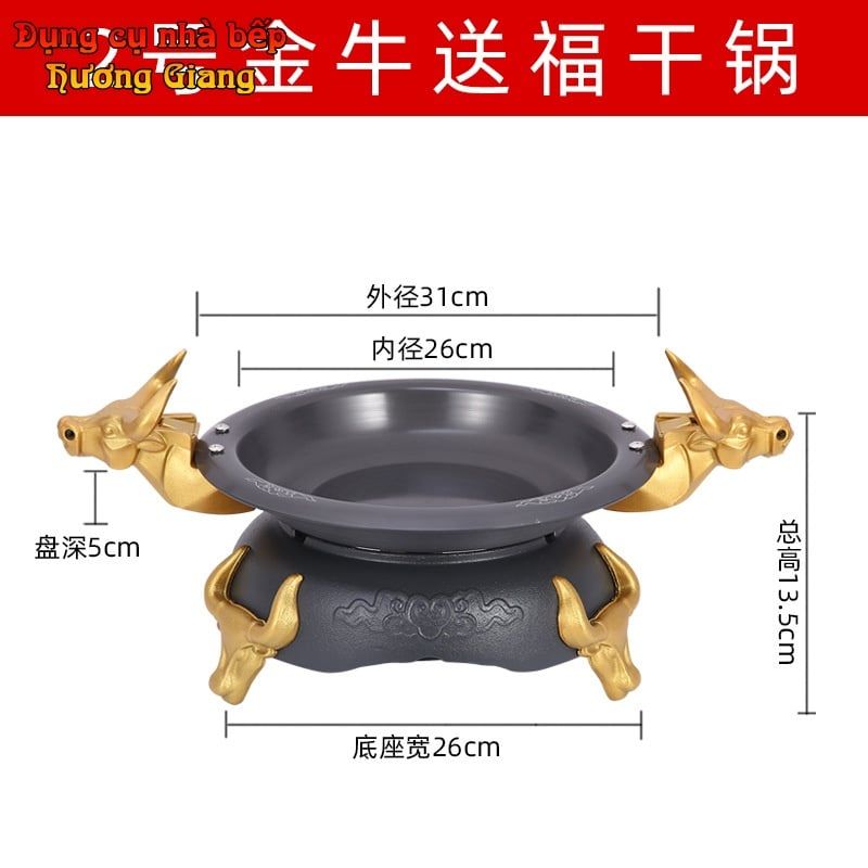 Bộ Chảo Bếp Cồn Hợp Kim Nhôm Ngưu Ma Vương GDNB-10
