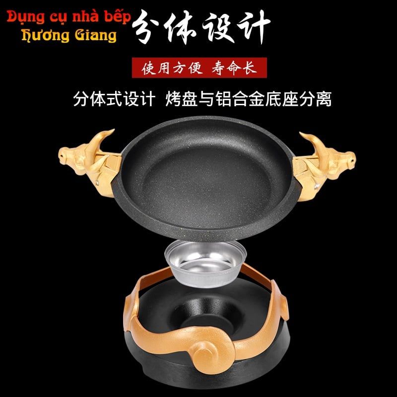 Bộ Chảo Bếp Cồn Hợp Kim Nhôm Ngưu Ma Vương GDNB-10
