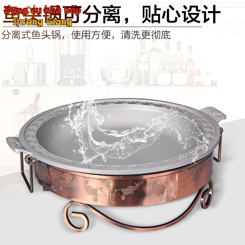 Bộ Chảo Lẩu Hợp Kim Nhôm Kèm Bếp Cồn Phong Cách Trung Hoa GDNB-29