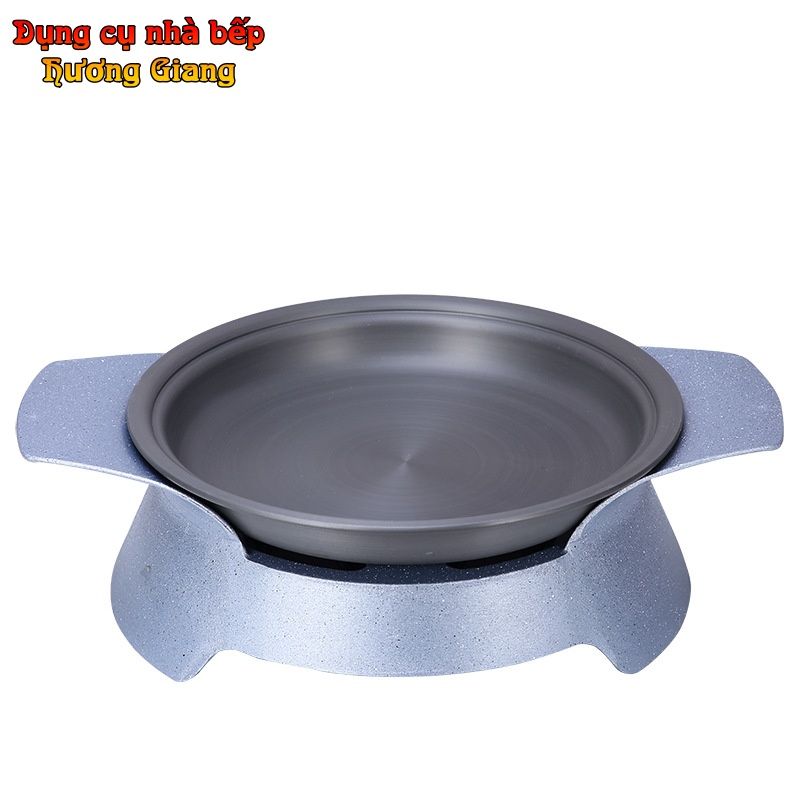 Bộ Chảo Nướng Kèm Bếp Cồn Hợp Kim Nhôm Chống Dính GDNB-25