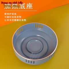 Bộ Đĩa Tròn Chống Dính Kèm Bếp Cồn Hâm Nóng Hợp Kim Nhôm GDNB-17