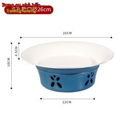 Bộ Đĩa Tròn Chống Dính Kèm Bếp Cồn Hâm Nóng Hợp Kim Nhôm GDNB-17
