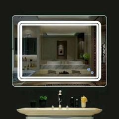 Gương soi đèn Led  hình chữ nhật thiết kế theo mẫu