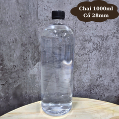Chai nhựa PET đựng trà sữa | Chai Nhựa PET Tròn Cao Cổ 28 - 1000ml
