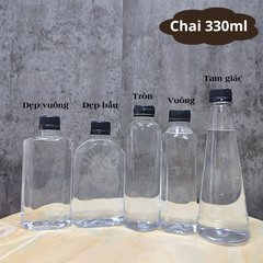 Chai nhựa PET đựng trà sữa | Chai Nhựa PET Tròn Cao Cổ 30 - 330ml