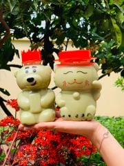 Hũ Nhựa PET 500ml Mèo Thần Tài | Hũ PET nắp nhựa