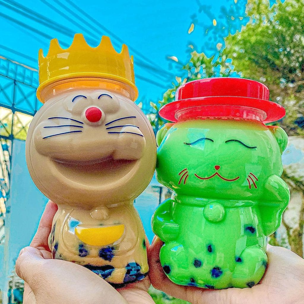 Hũ Nhựa PET 500ml Mèo Thần Tài | Hũ PET nắp nhựa