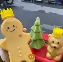 Chai Nhựa đựng trà sữa Cây Thông noel 400ml | chai nhua PET
