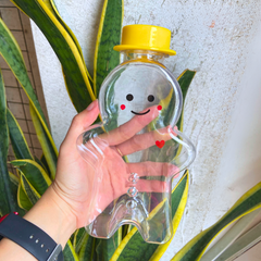 Chai nhựa PET dẹp đựng Trà Sữa bánh quy gừng 500ml