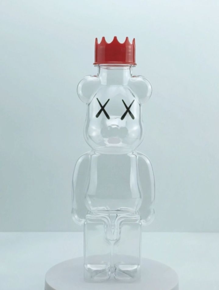 Chai nhựa PET 500ml Gấu Bearbrick KAWS | Chai Nhua pet 500ml Gấu