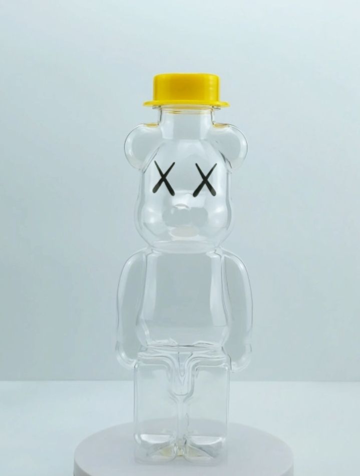 Chai nhựa PET 500ml Gấu Bearbrick KAWS | Chai Nhua pet 500ml Gấu
